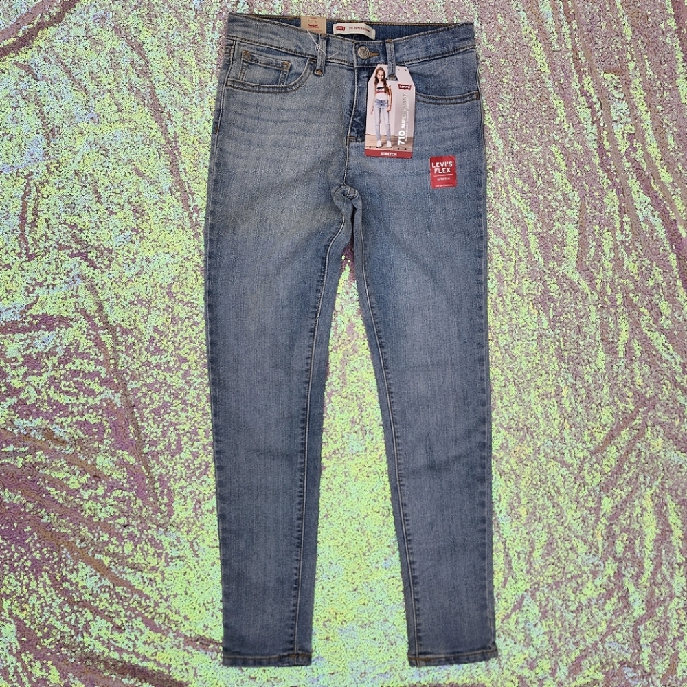 Levi's Girl's Blue Jeans 710 Super Skinny NWT!!